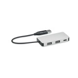 Aluminium USB hub 3 poorten