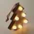 Houten boom met lichtjes - hout