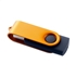 Rubber / metalen memory stick. - oranje