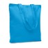 Stevige canvas boodschappentas - turquoise