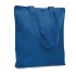 Stevige canvas boodschappentas - royal blauw