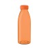 RPET drinkfles 550ml - transparant oranje