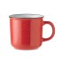 Keramische vintage mok 400 ml - rood