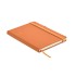 Gerecycled PU A5 notitieboek   MO6835- - oranje