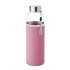 Glazen drinkfles 500ml - rose