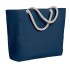 Strandtas met touw handvatten - blauw