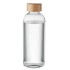 Glazen fles 650ml bamboe dop